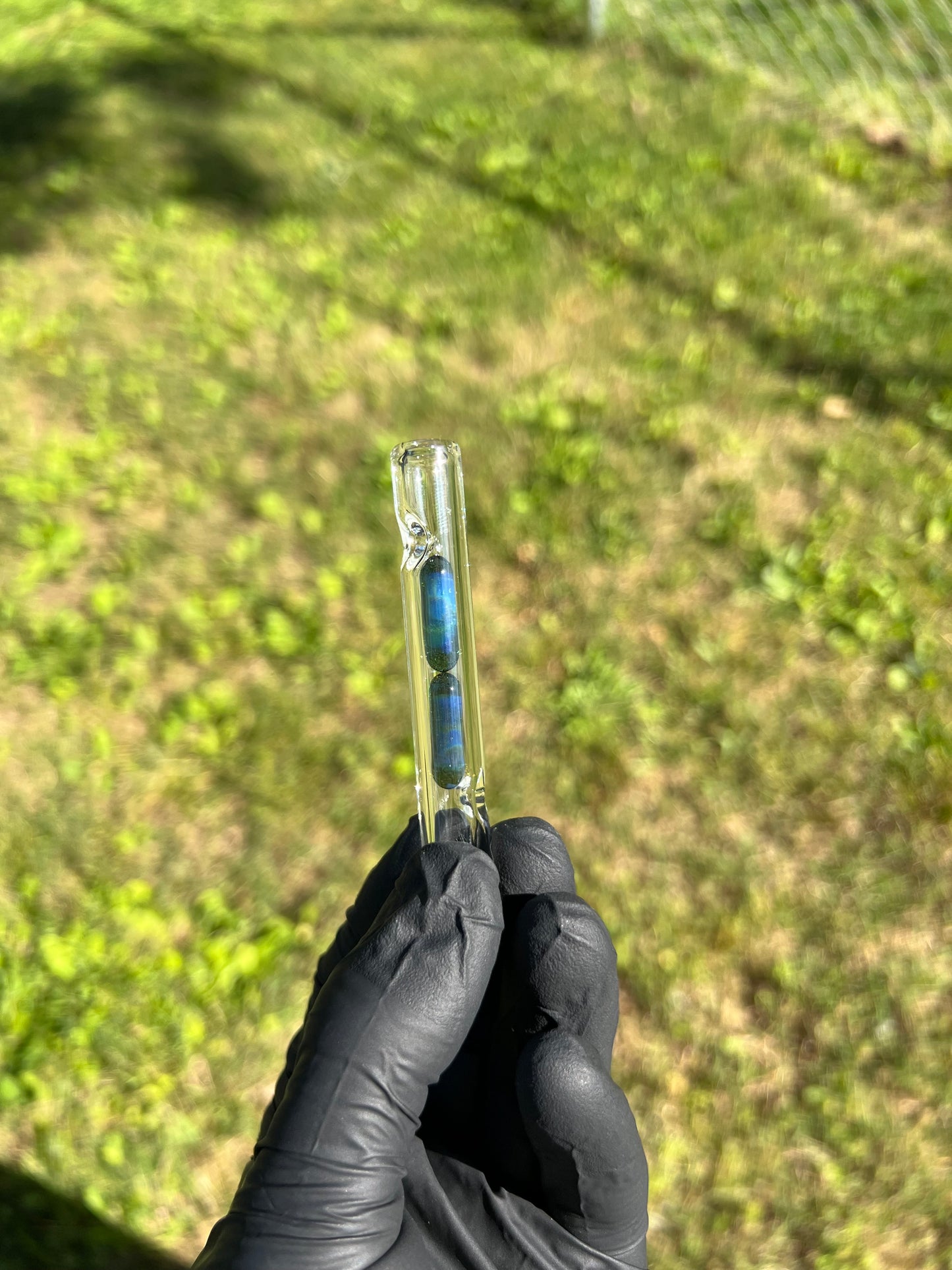 Potv Lobo/ One Glass 2 Terp pill stem - blue honey