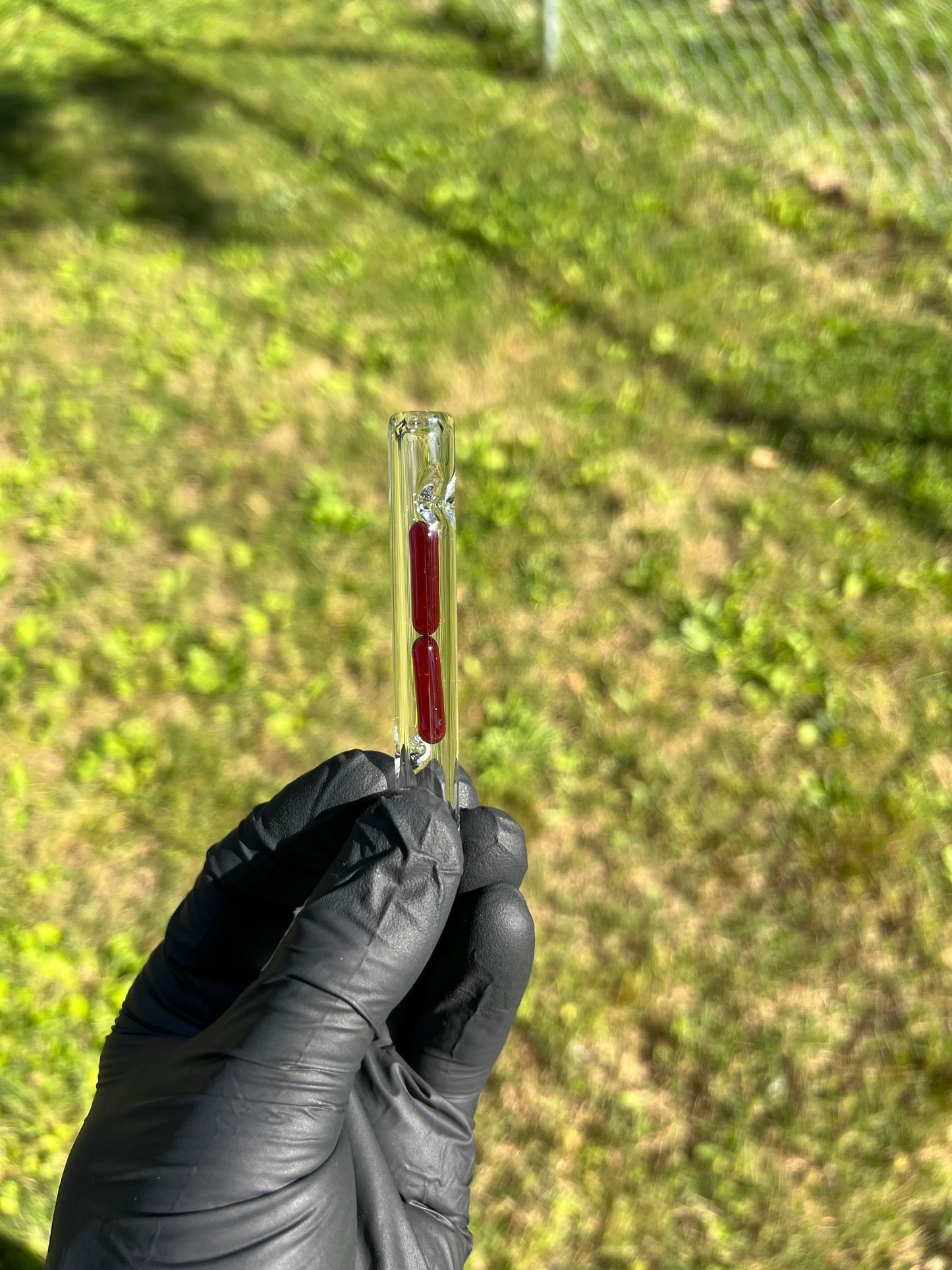 Potv Lobo/ One Glass 2 Terp pill stem - Red