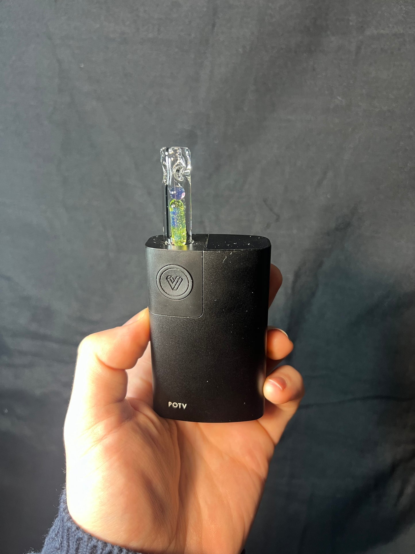 Potv Lobo/ One Glass Terp pill/ marble stem - limeade/ dense purple amethyst