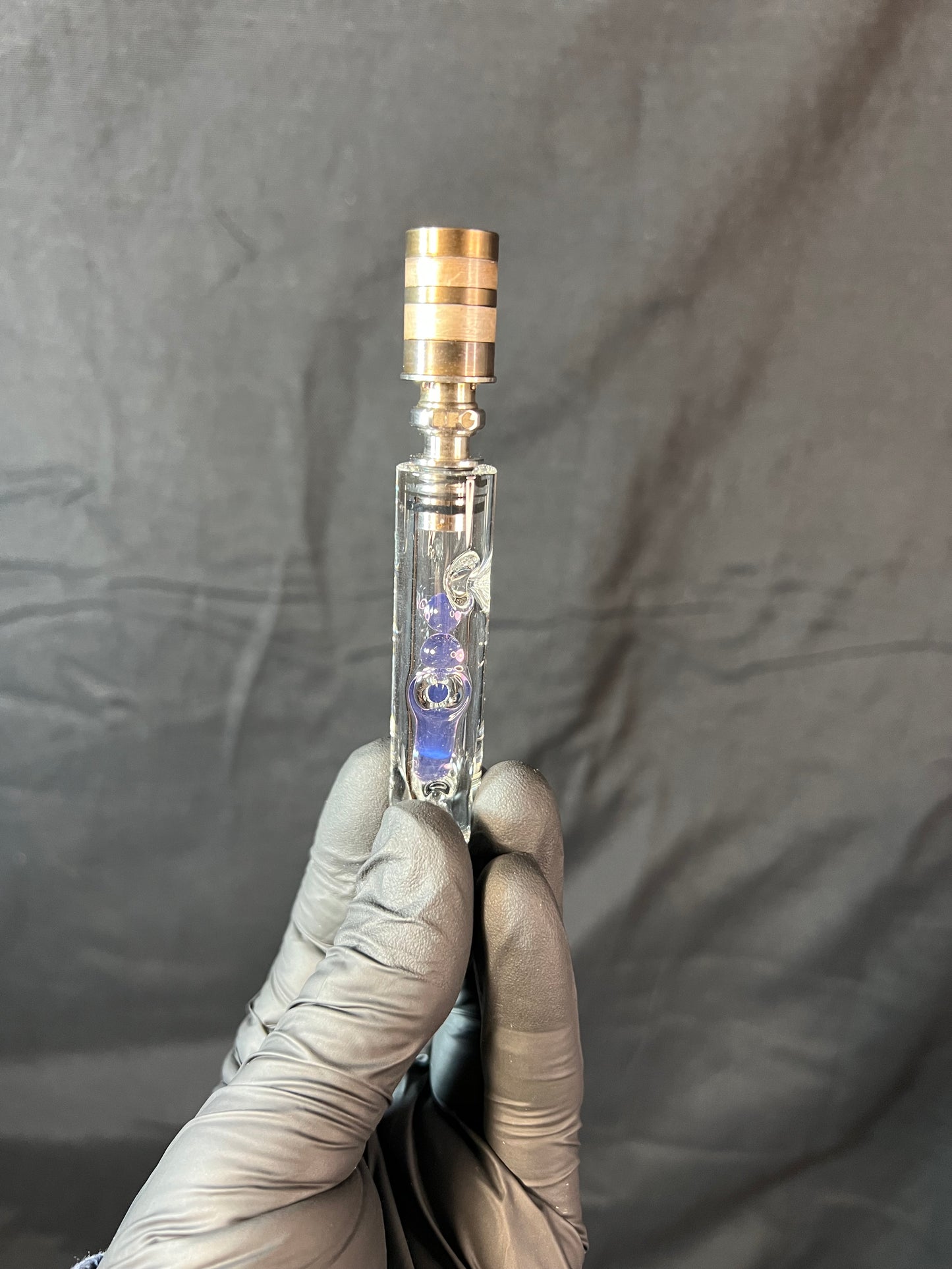 9MM/BFG Dani terp pill/ marble stem- dense purple amethyst