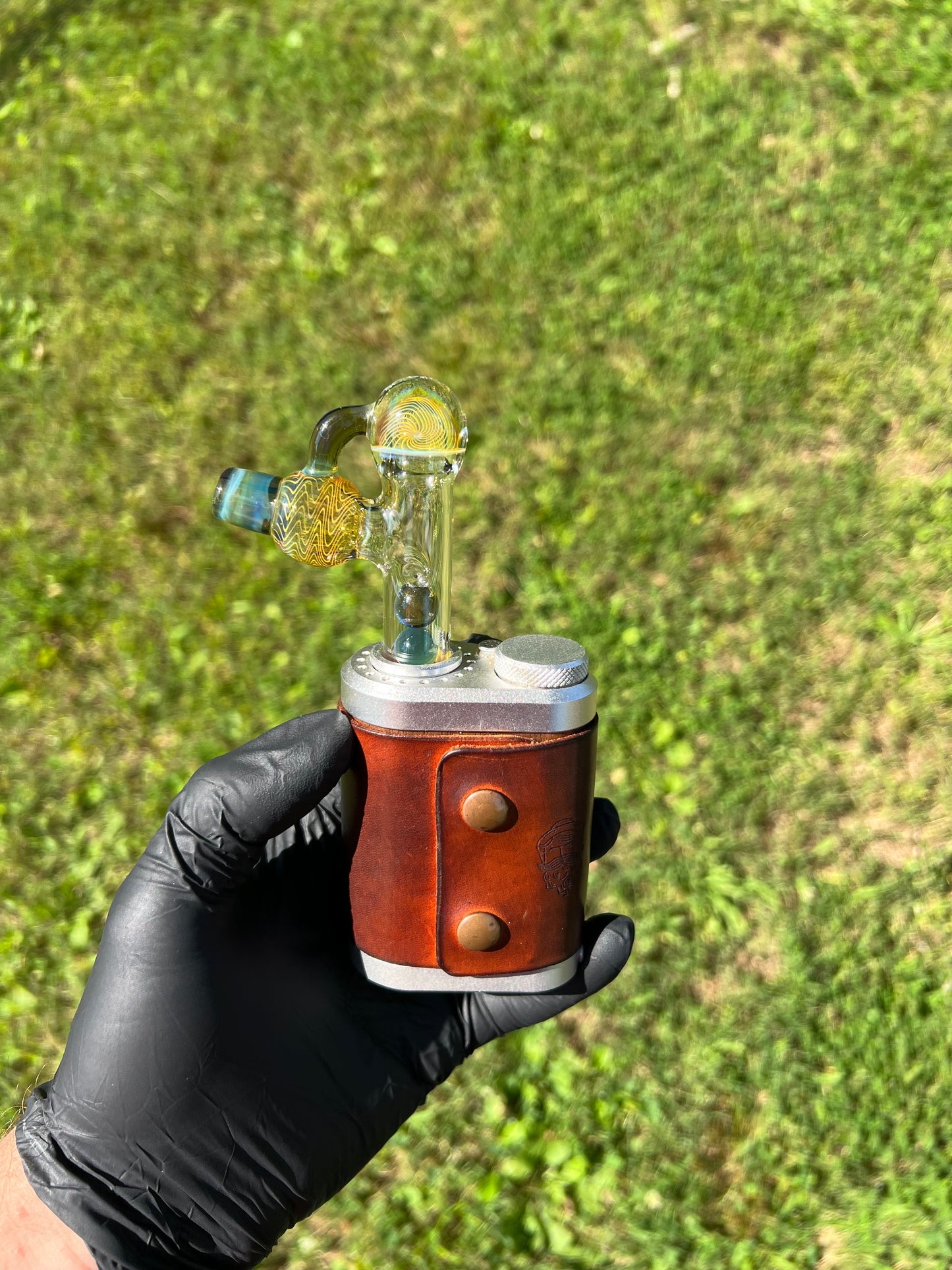 Tinymight Glass 3 Marble Stem implosion- Nightshade/ Fume