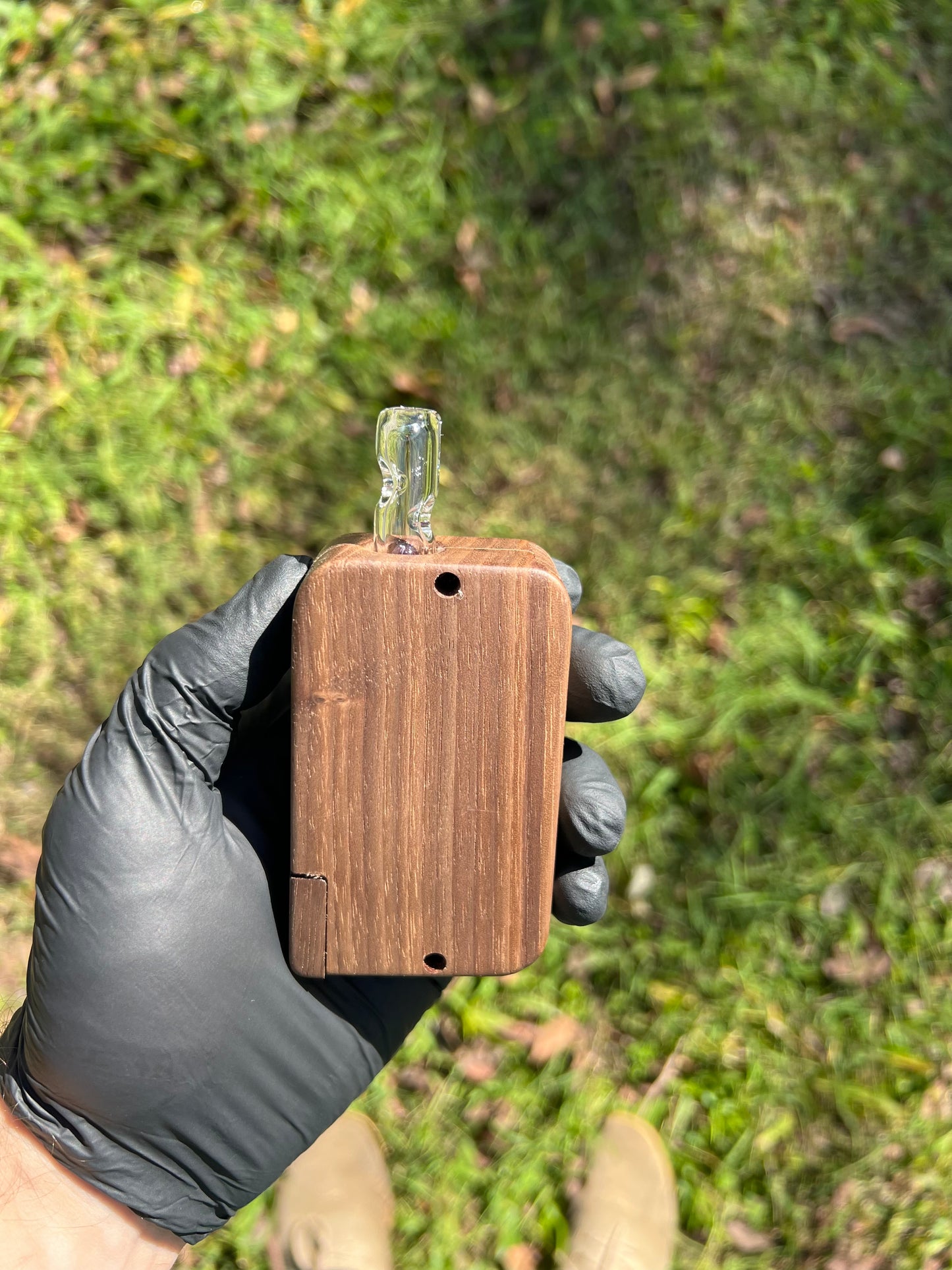 FAT X/ Dynavap Glass Terp Pill/ Marble Stem- Gold Purple #2