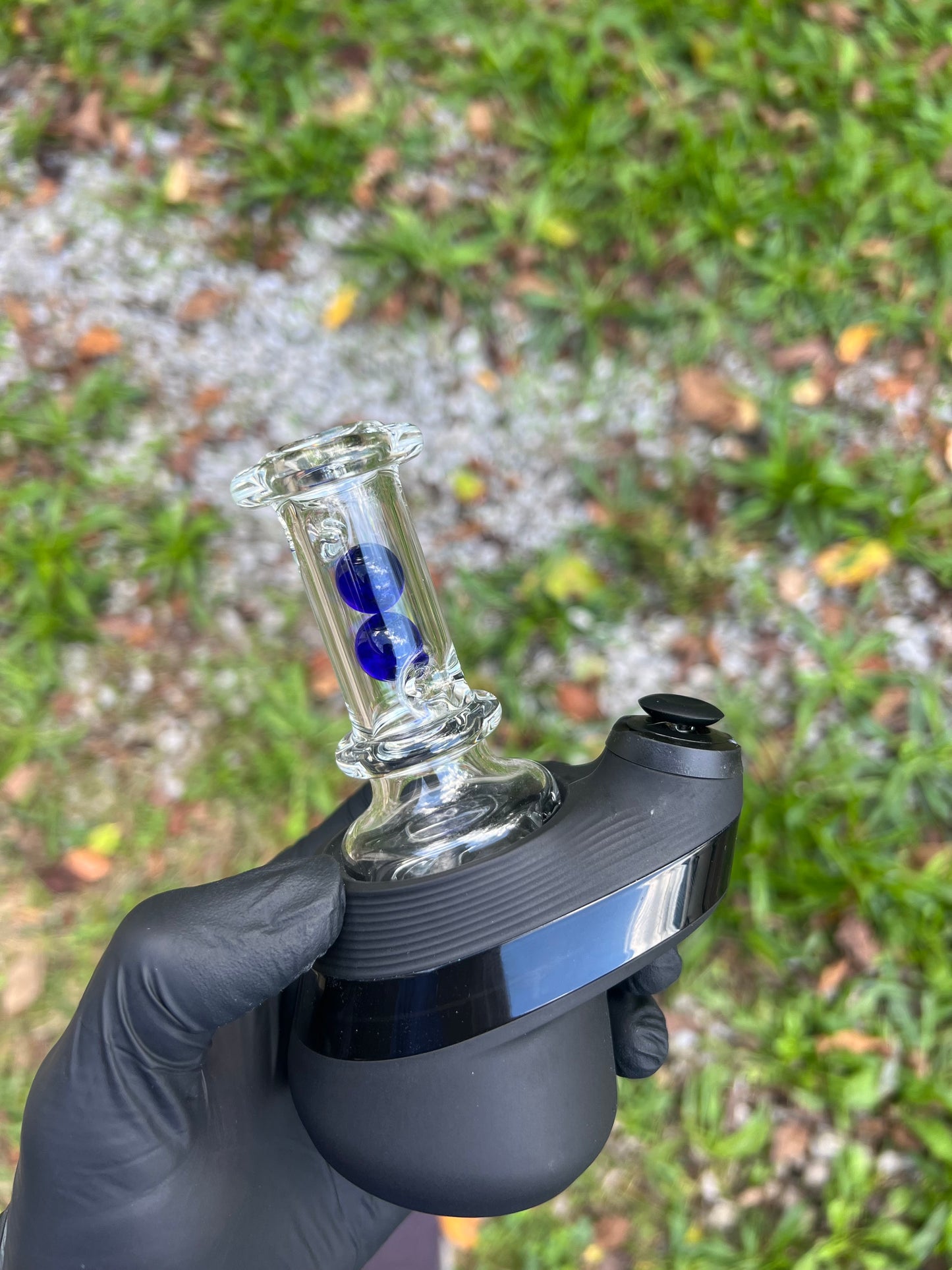 Puffco Peak Dry Marble Top - Cobalt Blue