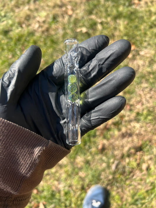 Toad Glass 3 Marble Stem w/dimpled Mp - Limeaid
