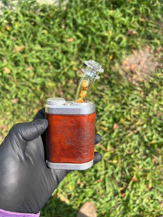 Tinymight Glass 4 Marble Stem w/blown mouthpiece - Singular Passion