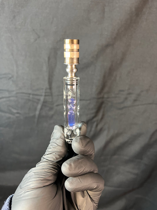 9MM/BFG Dani terp pill/ marble stem- dense purple amethyst