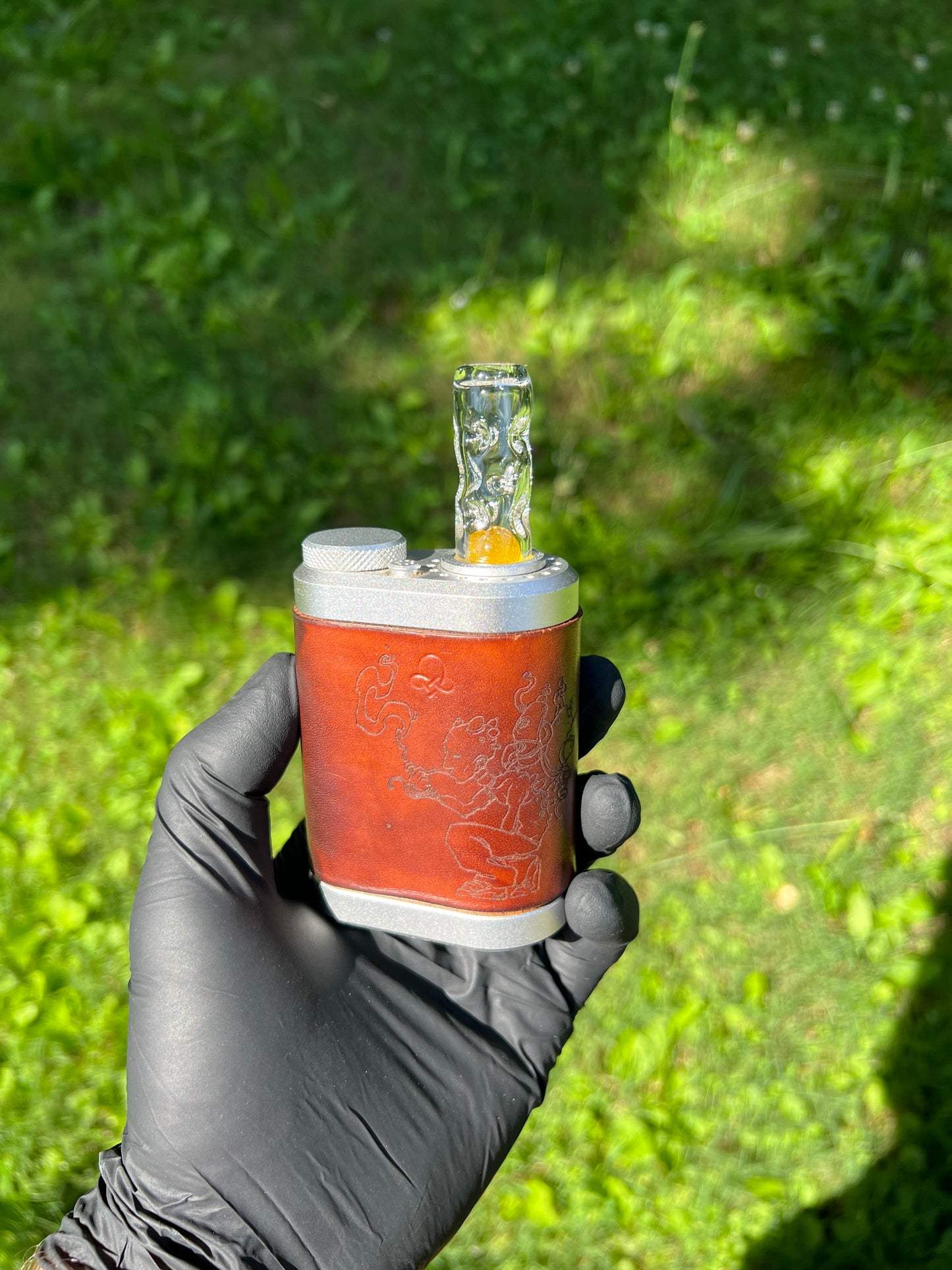 Tinymight Glass 2 Marble Stem w/dimpled mouthpiece - Crush
