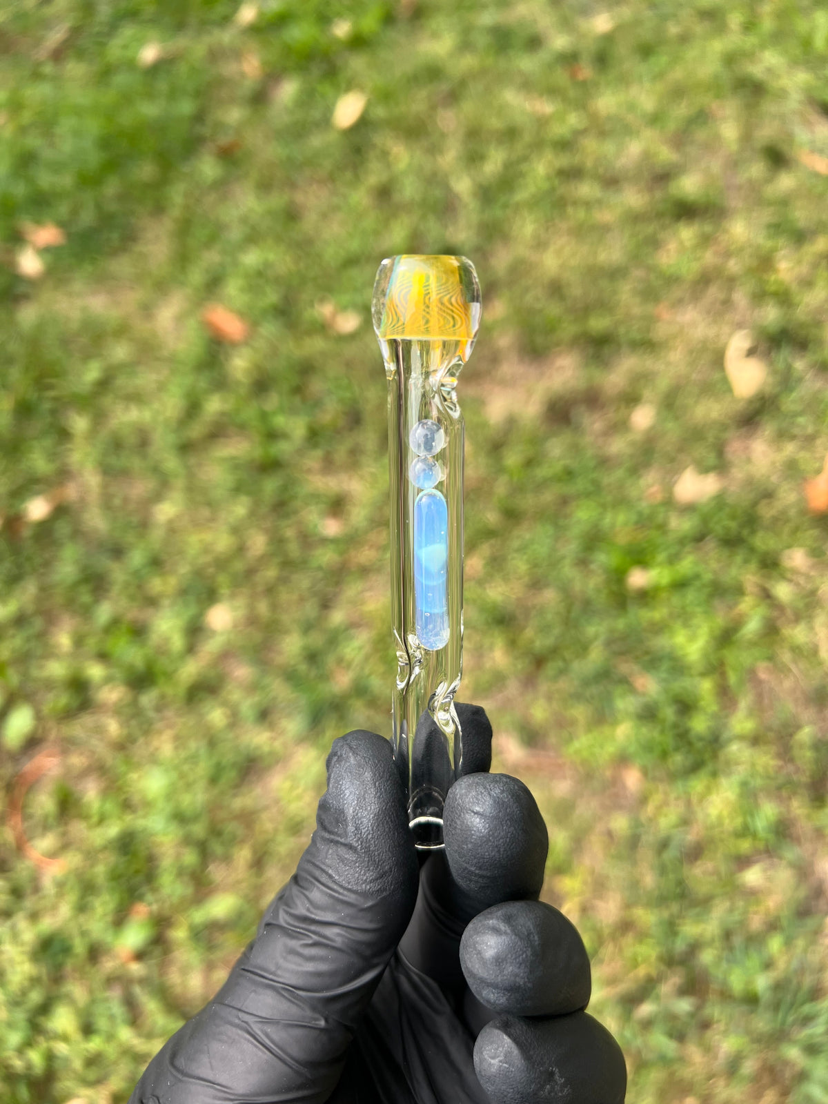 Firewood 11/12 Glass Terp Pill/ marble Implosion stem- opaline
