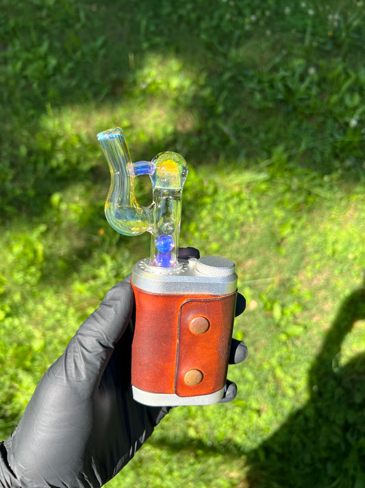 Tinymight Glass 3 Marble Stem implosion- Amethyst opal #1