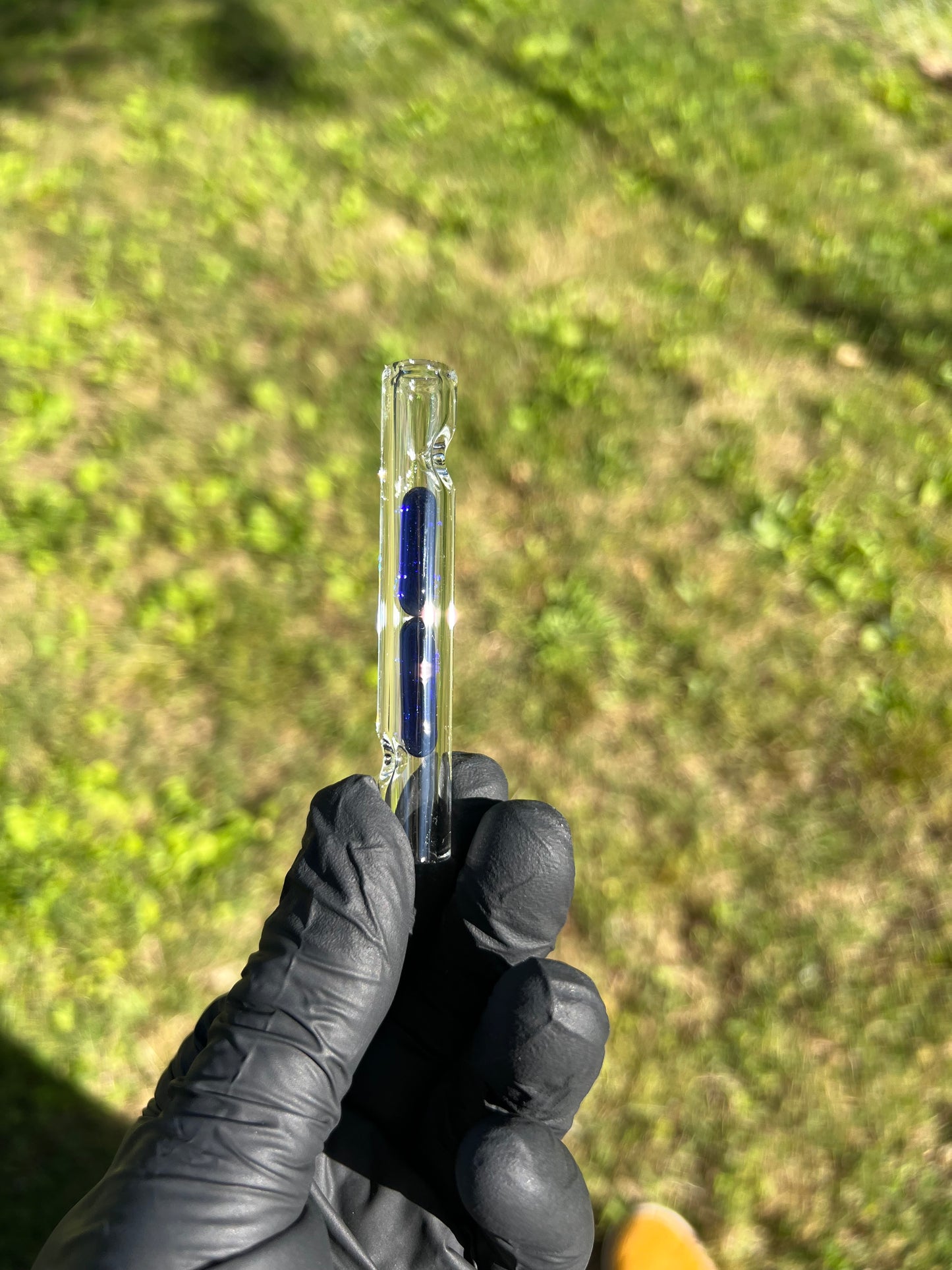 Potv Lobo/ One Glass 2 Terp pill stem - Cobalt