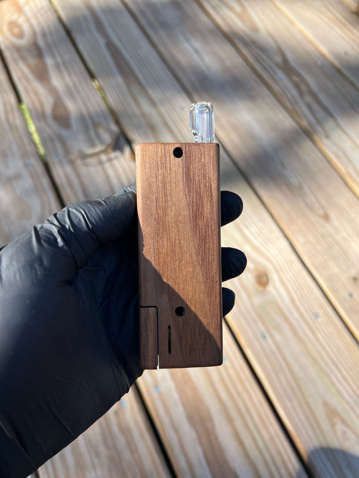 Firewood 11/12 Glass 2 Terp Pill Stem- Blue Honey