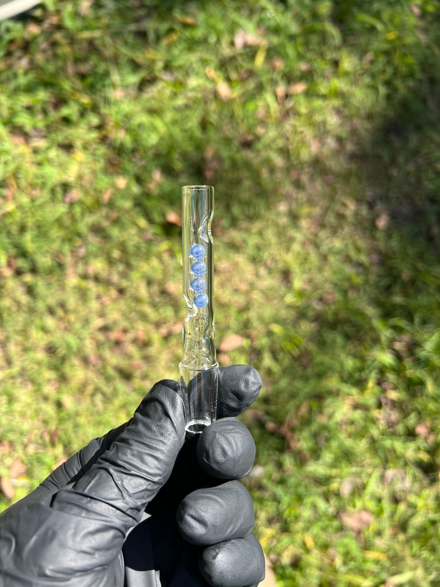 14mm Glass Marble Stem - Ghost