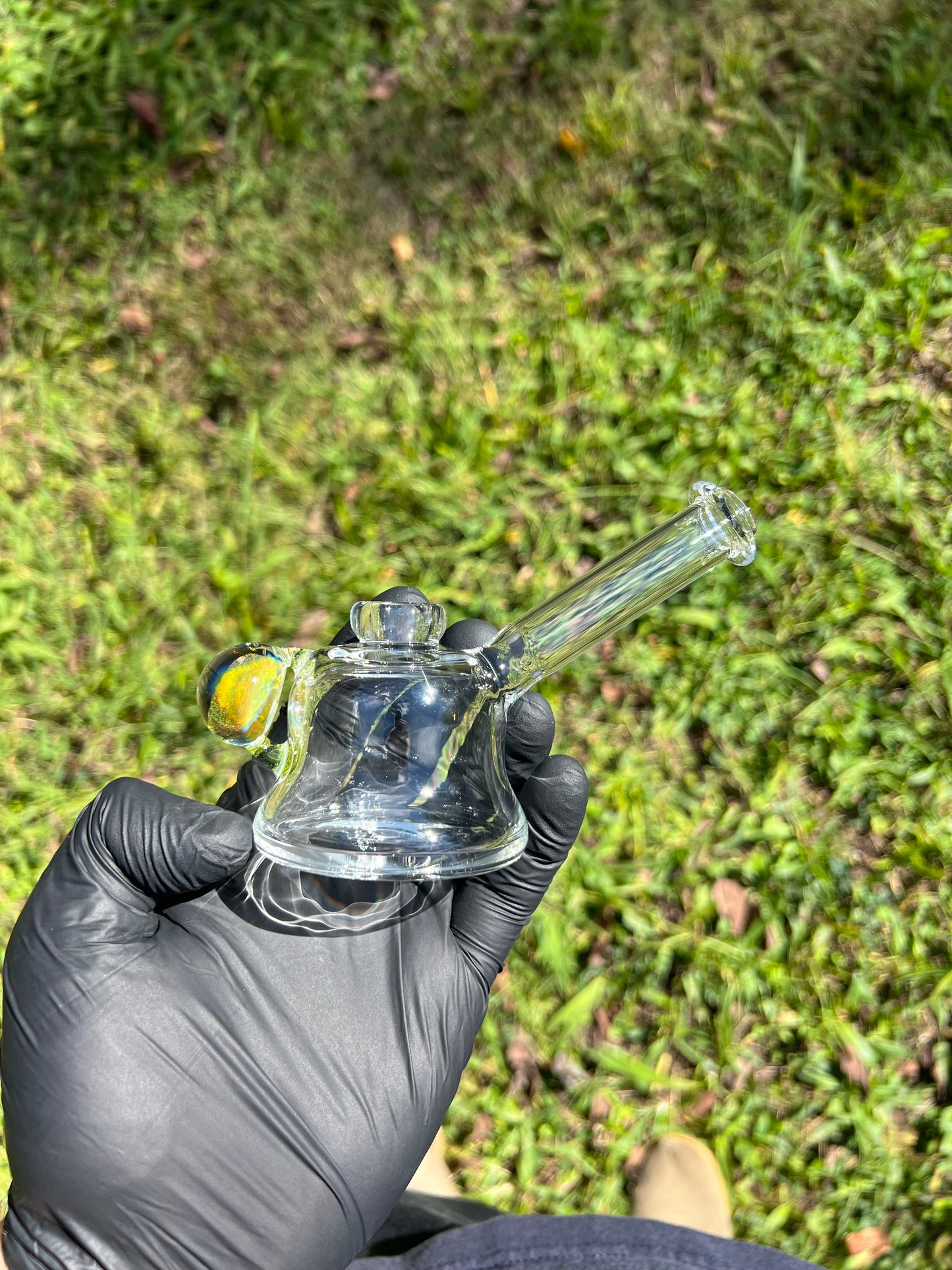 14mm dry rig w/ silver fume Marble- #1