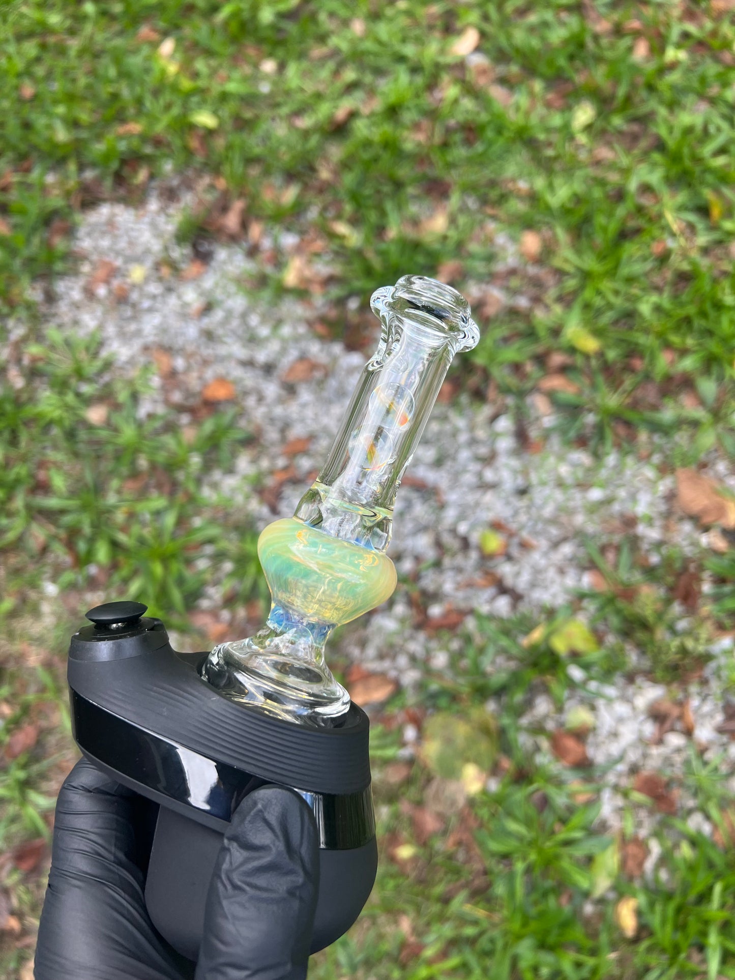 Puffco Peak Dry Marble Top - Silver Fume