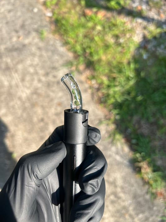 Puffco Pivot Glass Terp Pearl Turbine Top - Absinthe