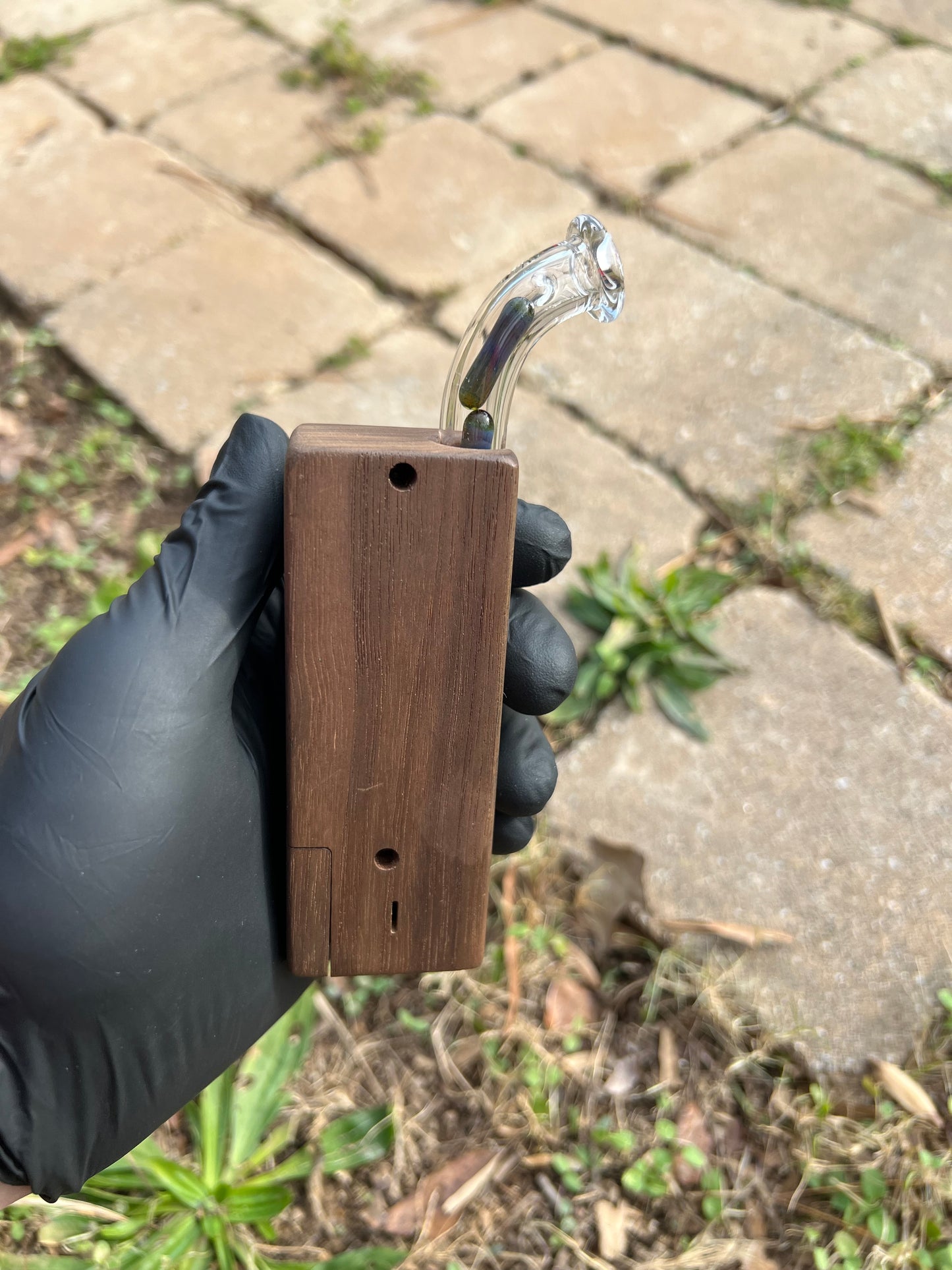 Firewood 11/ Dynavap Glass 4 Terp Pill Stem- Blue Honey